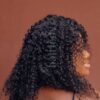 Quality human hair curly lace closure wig, soft and tangle free